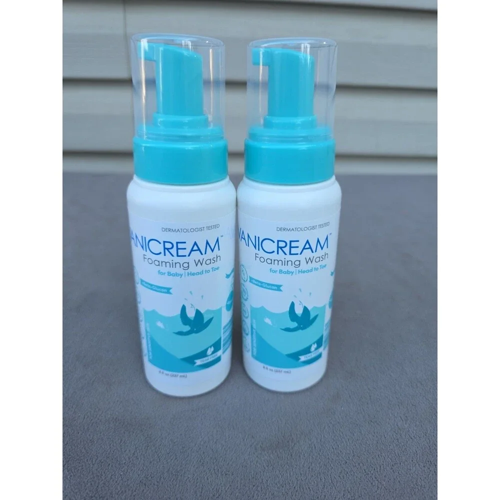 Vanicream Foaming Wash (2) Head to Toe for Baby 8 oz Sensitive Skin ~ NEW